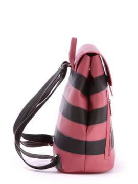 Брендовий рюкзак, модель 171481 рожевий-сірий. Зображення товару, вид збоку.