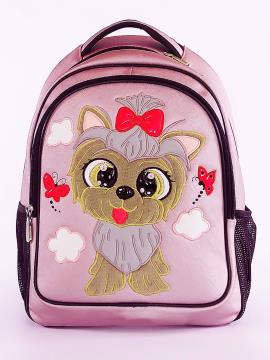 Фото товара: шкільний рюкзак 211704 рожевий. Вид 2.