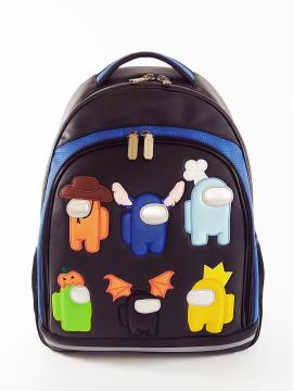 Фото товара: шкільний рюкзак 211713 чорний. Вид 1.