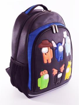 Фото товара: шкільний рюкзак 211713 чорний. Вид 2.