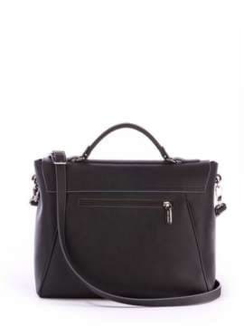 Брендова сумка-портфель, модель 171443 темно-сірий. Зображення товару, вид збоку.