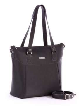 Модна сумка, модель 171433 темно-сірий. Зображення товару, вид спереду.