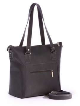 Модна сумка, модель 171433 темно-сірий. Зображення товару, вид збоку.