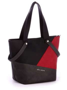 Модна сумка, модель 171501 чорний. Зображення товару, вид спереду.