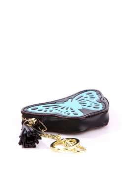 Брендовий брелок міні сумочка метелик чорний. Зображення товару, вид 1