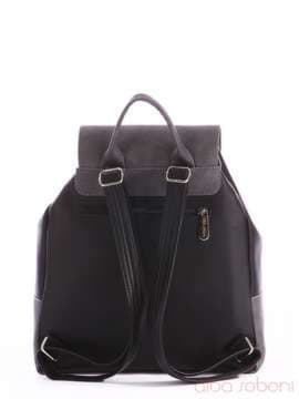 Жіночий рюкзак, модель 162037 чорно-сірий. Зображення товару, вид збоку.