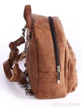 Жіночий рюкзак, модель 162061 коричневий. Зображення товару, вид збоку.