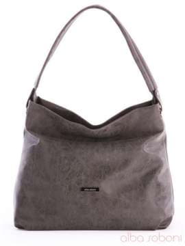 Модна сумка, модель 162054 сірий. Зображення товару, вид спереду.