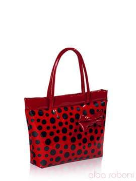 Стильна дитяча сумочка з вышивкою, модель 0183 червоний. Зображення товару, вид збоку.