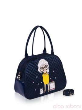 Стильний дитячий рюкзак з вышивкою, модель 0682 сірий. Зображення товару, вид додатковий.