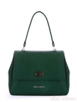 Літня сумка-портфель, модель 170085 зелений. Зображення товару, вид спереду.
