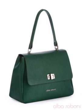 Літня сумка-портфель, модель 170085 зелений. Зображення товару, вид збоку.