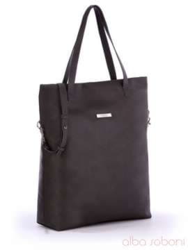 Літня сумка, модель 170117 темно сірий. Зображення товару, вид спереду.