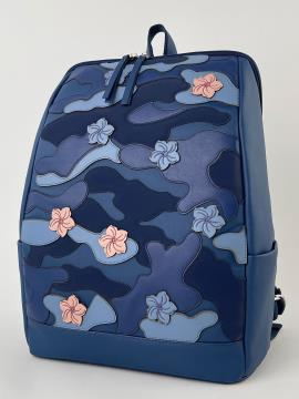 Фото товара: комплект (рюкзак та косметичка) n23007 синій. Фото - 2.