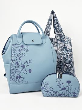 Фото товара: комплект (рюкзак та косметичка) n26116 блакитний. Фото - 1.