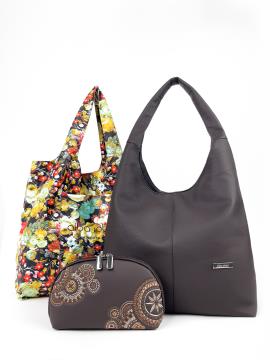Фото товара: комплект (сумка, косметичка та шопер для покупок) n25099 мультиколор. Фото - 1.
