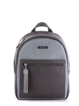 Модний рюкзак, модель 172538 темно-сірий. Зображення товару, вид спереду.