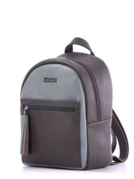 Модний рюкзак, модель 172538 темно-сірий. Зображення товару, вид збоку.