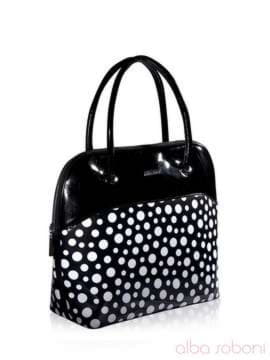 Модна сумка, модель 131100 чорний. Зображення товару, вид збоку.