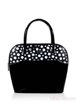 Модна сумка, модель 131101 чорний. Зображення товару, вид спереду.