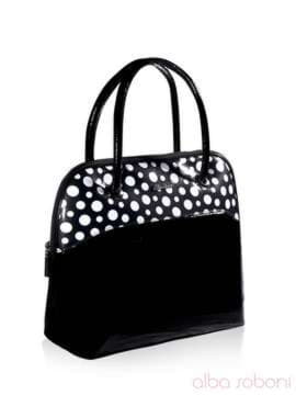Модна сумка, модель 131101 чорний. Зображення товару, вид збоку.