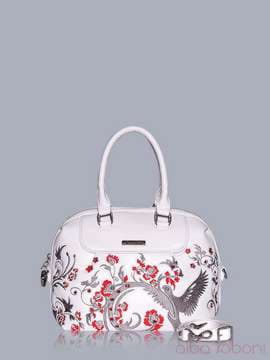 Літня сумка з вышивкою, модель 150780 білий. Зображення товару, вид спереду.