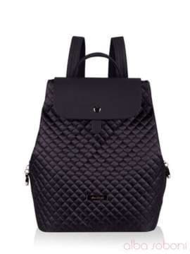 Модний рюкзак, модель 152317 чорний. Зображення товару, вид спереду.