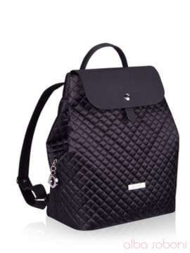 Модний рюкзак, модель 152317 чорний. Зображення товару, вид збоку.