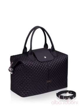 Стильна сумка, модель 152337 чорний. Зображення товару, вид збоку.