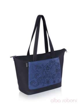 Шкільна сумка з вышивкою, модель 161401 чорний. Зображення товару, вид збоку.