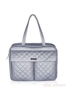 Шкільна сумка, модель 161606 срібло. Зображення товару, вид спереду.