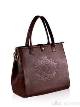 Модна сумка, модель a14005 коричневий. Зображення товару, вид збоку.