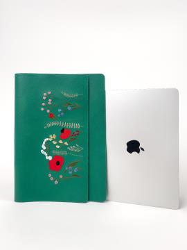 Фото товара: чохол для ноутбука 260105 зелений. Фото - 1.