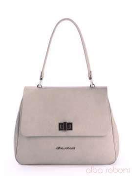 Літня сумка-портфель, модель 170082 сірий. Зображення товару, вид спереду.