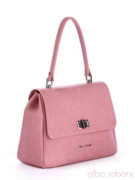 Молодіжна сумка-портфель, модель 170083 рожевий. Зображення товару, вид збоку.