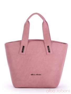 Стильна сумка, модель 170073 рожевий. Зображення товару, вид спереду.