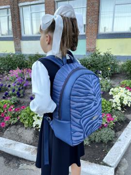 Фото товара: шкільний рюкзак 241023 синій. Фото - 2.