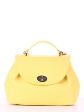 Стильна сумка, модель 190008 жовтий. Зображення товару, вид спереду.