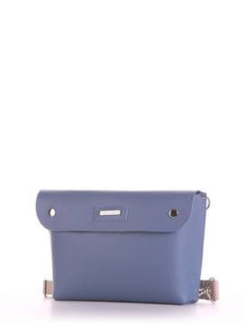 Модна сумка через плече, модель 190152 блакитний. Зображення товару, вид збоку.