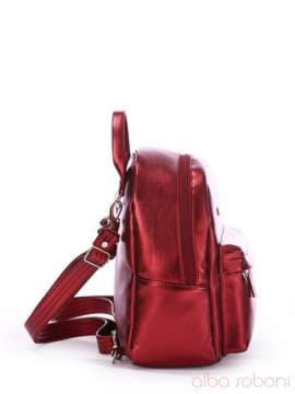 Літній рюкзак, модель 170235 бордо. Зображення товару, вид збоку.