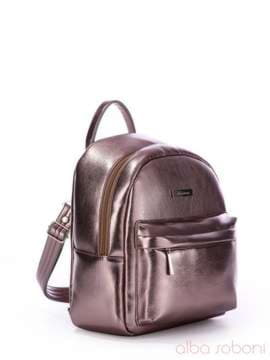 Жіночий рюкзак, модель 170236 темне срібло. Зображення товару, вид спереду.