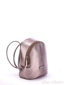 Літній міні-рюкзак, модель 170246 темне срібло. Зображення товару, вид збоку.