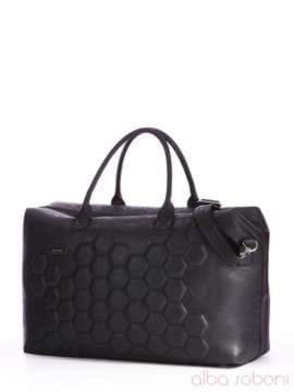Модна сумка з вышивкою, модель 162800 чорний. Зображення товару, вид збоку.
