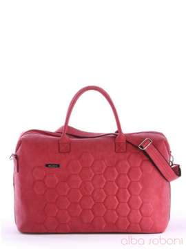Жіноча сумка з вышивкою, модель 162804 червоний. Зображення товару, вид збоку.