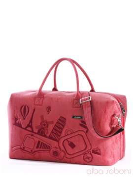 Жіноча сумка з вышивкою, модель 162809 червоний. Зображення товару, вид збоку.