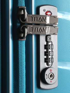 Модний чемодан на 4 колесах titan limit m ti823405-21 блакитний. Зображення товару, вид 2
