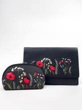 Фото товара: комлект (сумка та косметичка) n26106 чорний. Фото - 1.