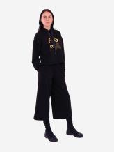 Фото товара: женский костюм с кюлотами L черный (202-012-01). Вид 1.