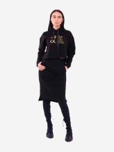 Фото товара: женский костюм с юбкой L черный (202-012-03). Вид 1.