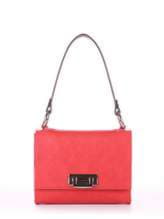 Модная сумка маленькая, модель E18023 красный-баклажан. Изображение товара, вид спереди.